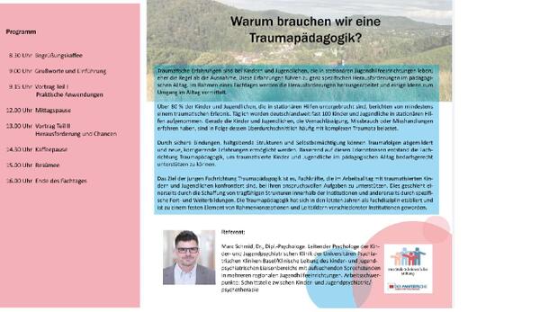 Fachtag Traumpädagogik im Kinder- und Jugendheim am 18.10.23